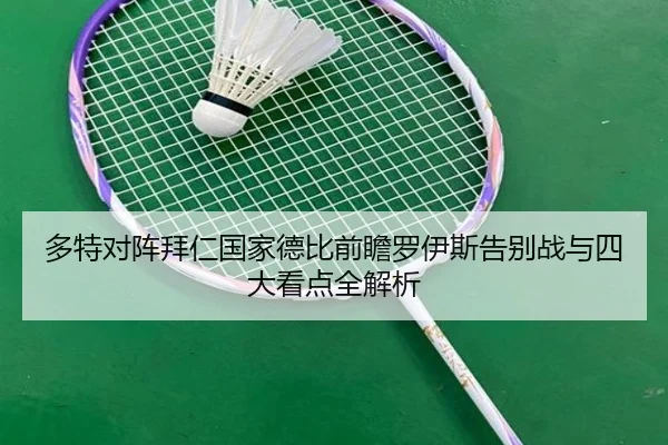 多特对阵拜仁国家德比前瞻罗伊斯告别战与四大看点全解析